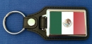 Mexiko Schlüsselanhänger aus Metall und Kunstleder | ca. 95 X 37  mm