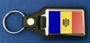 Moldau | Moldova | Moldawien Schlüsselanhänger aus Metall und Kunstleder | ca. 95 X 37  mm