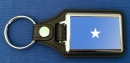 Somalia Schlüsselanhänger aus Metall und Kunstleder | ca. 95 X 37  mm