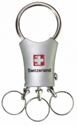 Schlüsselanhänger Switzerland mit 3 Schlüsselringen