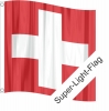 Fahne Schweiz gedruckt mit Ösen | 80 x 80 cm