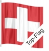 ⁂ Fahne Schweiz CH gedruckt | 120 x 120 cm