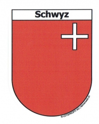 Wappen Schwyz Aufkleber SZ | ca. 13.5 x 17.7 cm
