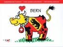 Selbstklebende Postkarte mit Kuh im Bern Design | 14.5 x 10.5 cm