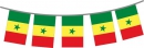 Fahnenkette Senegal gedruckt aus Stoff | 30 Fahnen 15 x 22.5 cm 9 m lang