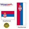 SERBIEN Fahne in Top-Qualität gedruckt im Hoch- und Querformat | diverse Grössen