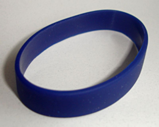 Silikon Armband dunkelblau