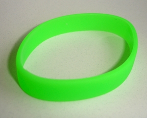 Silikon Armband neon-grün