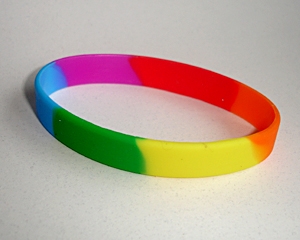 Silikon Armband Regenbogen