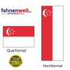 SINGAPUR Fahne in Top-Qualität gedruckt im Hoch- und Querformat | diverse Grössen