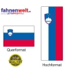 SLOWENIEN Fahne in Top-Qualität gedruckt im Hoch- und Querformat | diverse Grössen