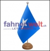 Somalia Tisch-Fahne aus Stoff mit Holzsockel | 22.5 x 15 cm