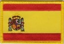 Patch Sticker zum aufbügeln Spanien mit Wappen | 5.5 x 9 cm