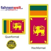 SRI LANKA Fahne in Top-Qualität gedruckt im Hoch- und Querformat | diverse Grössen