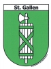 Wappen St. Gallen Aufkleber Kanton SG | ca. 13.5 x 17.7 cm