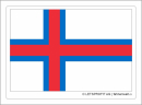 Aufkleber Färöer Inseln | 7 x 9.5 cm