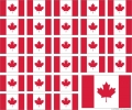 Aufkleber Kanada auf Bogen | 12.5 x 10.5 cm