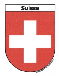 Wappen Suisse Aufkleber CH | ca. 13.5 x 17.7 cm