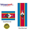 Königreich von Swasiland / Eswatini Fahne in Top-Qualität gedruckt im Hoch- und Querformat | diverse