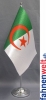 Algerien Tisch-Fahne DeLuxe ohne Ständer | 15.5  x 24 cm