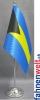 Bahamas Tisch-Fahne DeLuxe ohne Ständer | 15.5  x 24 cm