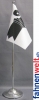 Basel Stadt BS Tisch-Fahne DeLuxe ohne Ständer | 16  x 16 cm