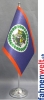 Belize Tisch-Fahne DeLuxe ohne Ständer | 15.5  x 24 cm
