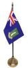 Britische Jungferninseln Tisch-Fahne gedruckt | 15 x 10 cm