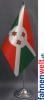 Burundi Tisch-Fahne DeLuxe ohne Ständer | 15.5  x 24 cm