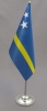 Curaçao Tisch-Fahne DeLuxe ohne Ständer | 15.5  x 24 cm