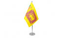 Sri Lanka Tisch-Fahne DeLuxe ohne Ständer | 15.5  x 24 cm
