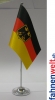 Deutschland mit Adler Tisch-Fahne DeLuxe ohne Ständer | 15.5  x 24 cm
