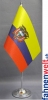 Ecuador Tisch-Fahne DeLuxe ohne Ständer | 15.5  x 24 cm