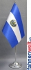 El Salvador Tisch-Fahne DeLuxe ohne Ständer | 15.5  x 24 cm