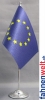 Europäische Union Tisch-Fahne DeLuxe ohne Ständer | 15.5  x 24 cm