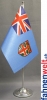 Fidschi Inseln Tisch-Fahne DeLuxe ohne Ständer | 15.5  x 24 cm