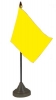Gelbe Tisch-Fahne gedruckt | 10 x 15 cm