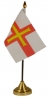 Guernsey Tisch-Fahne gedruckt | 15 x 10 cm