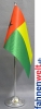 Guinea Bissau Tisch-Fahne DeLuxe ohne Ständer | 15.5  x 24 cm