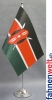 Kenia Tisch-Fahne DeLuxe ohne Ständer | 15.5  x 24 cm