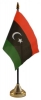 Libyen Tisch-Fahne gedruckt | 10 x 15 cm