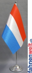 Luxemburg Tisch-Fahne DeLuxe ohne Ständer | 15.5  x 24 cm