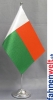 Madagaskar Tisch-Fahne DeLuxe ohne Ständer | 15.5  x 24 cm