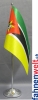 Mosambik Tisch-Fahne DeLuxe ohne Ständer | 15.5  x 24 cm