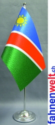 Namibia Tisch-Fahne DeLuxe ohne Ständer | 15.5  x 24 cm