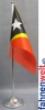 Osttimor Tisch-Fahne DeLuxe ohne Ständer | 15.5  x 24 cm
