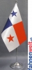 Panama Tisch-Fahne DeLuxe ohne Ständer | 15.5  x 24 cm
