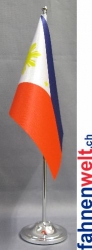 Philippinen Tisch-Fahne DeLuxe ohne Ständer | 15.5  x 24 cm