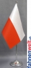 Polen Tisch-Fahne DeLuxe ohne Ständer | 15.5  x 24 cm