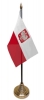 Polen mit Adler Tisch-Fahne gedruckt | 15 x 10 cm